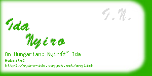 ida nyiro business card